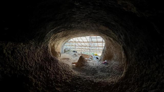 Foto del interior de Cueva Millán.