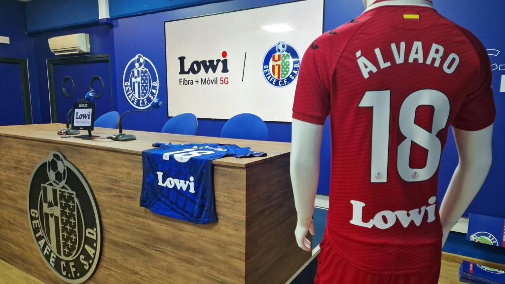 Presentación del patrocinio de Lowi al Getafe Club de Fútbol.