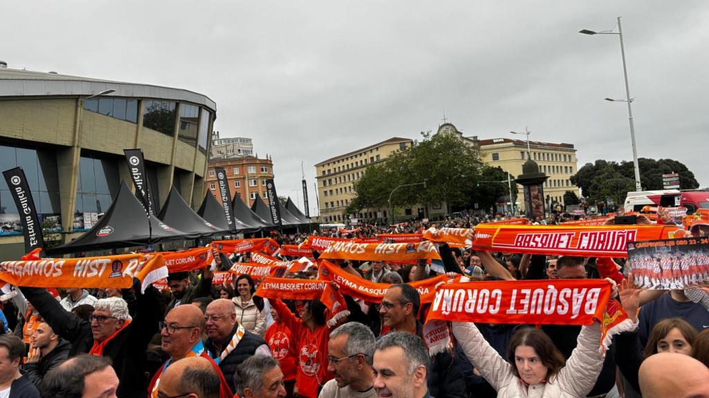 Fan Zone del Basquet Coruña en mayo de 2024