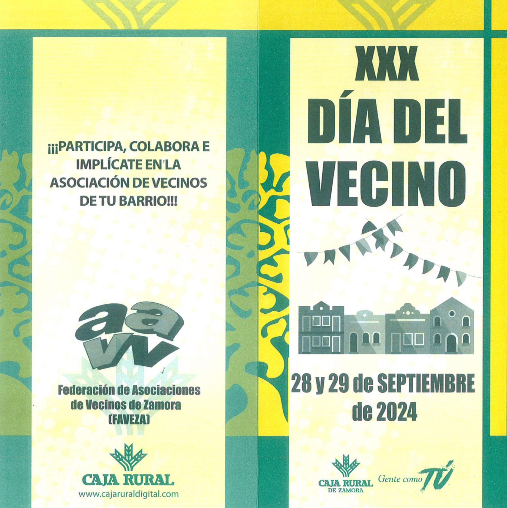 Cartel del XXX Día del Vecino de Zamora