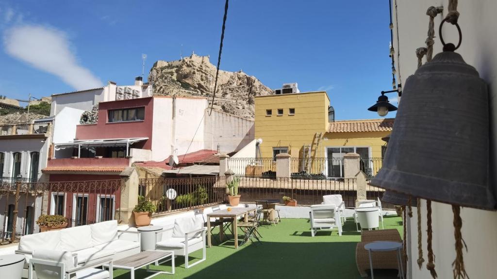 Vista desde la terraza, solo para clientes, del Hotel Boutique Alicante.