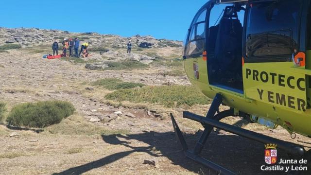 Rescate de una montañera herida en Segovia