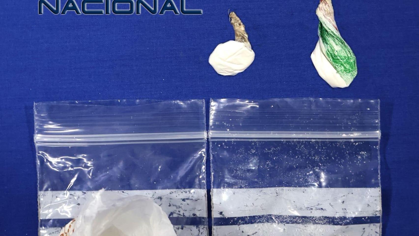 Droga requisada al joven detenido en Salamanca