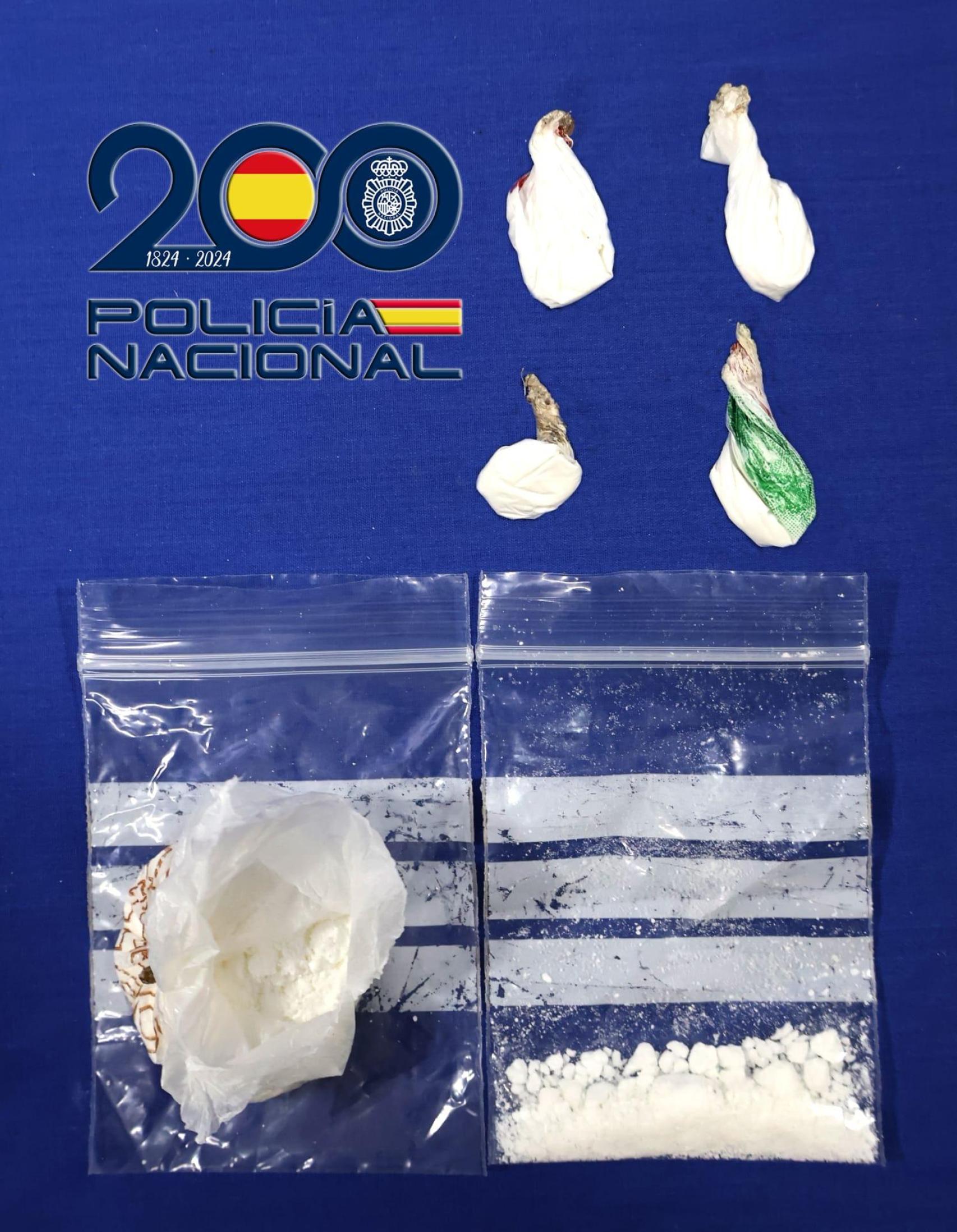 Droga requisada al joven detenido en Salamanca