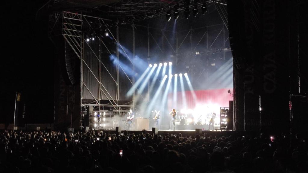 La Oreja de Van Gogh durante el concierto celebrado en Zamora