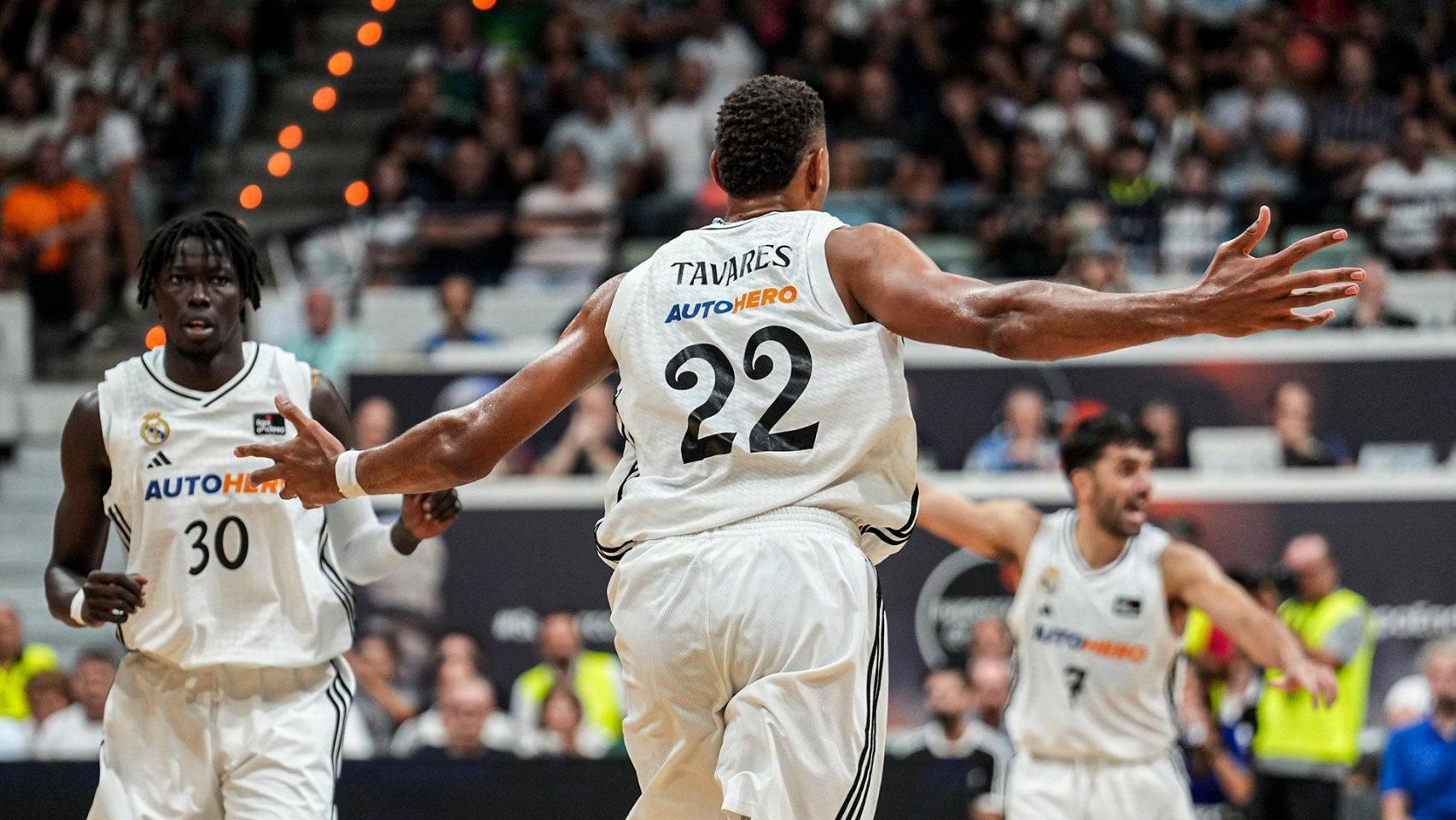 Walter Tavares, en un partido del Real Madrid de baloncesto