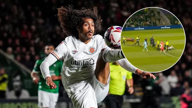 El susto de Tahith Chong en un partido del fútbol inglés