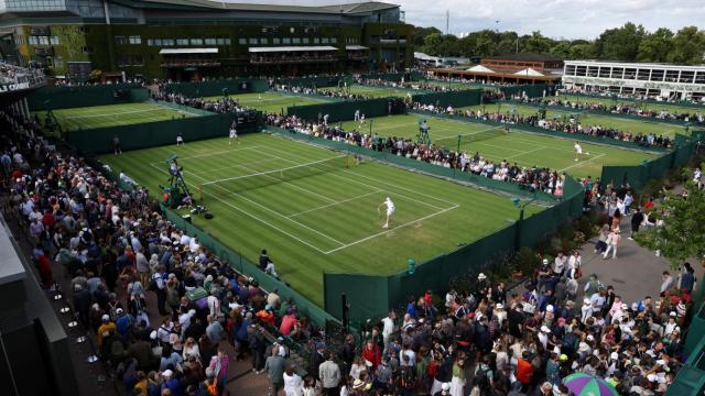 Parte de las instalaciones actuales del torneo de Wimbledon