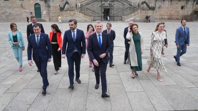 Retiro de Rueda con sus conselleiros en Sober (Lugo).