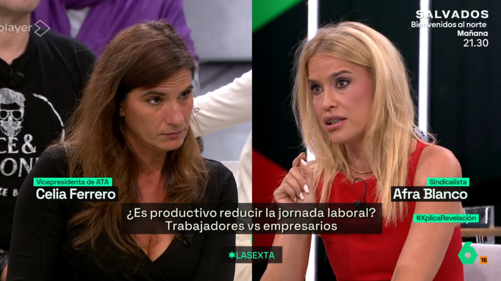 Celia Ferrero y Afra Blanco debaten en 'laSexta Xplica'