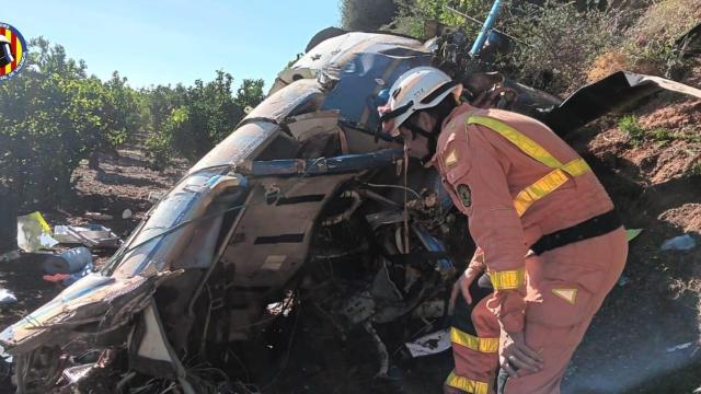 Helicóptero estrellado en Monte Picayo