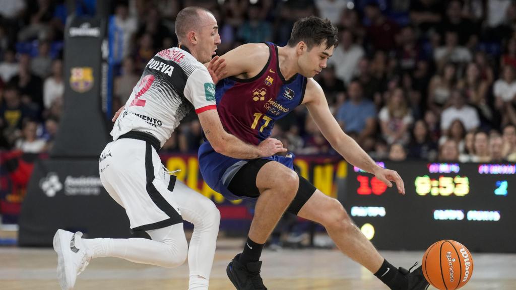 Núñez, durante el partido del Barça ante Coviran Granada.