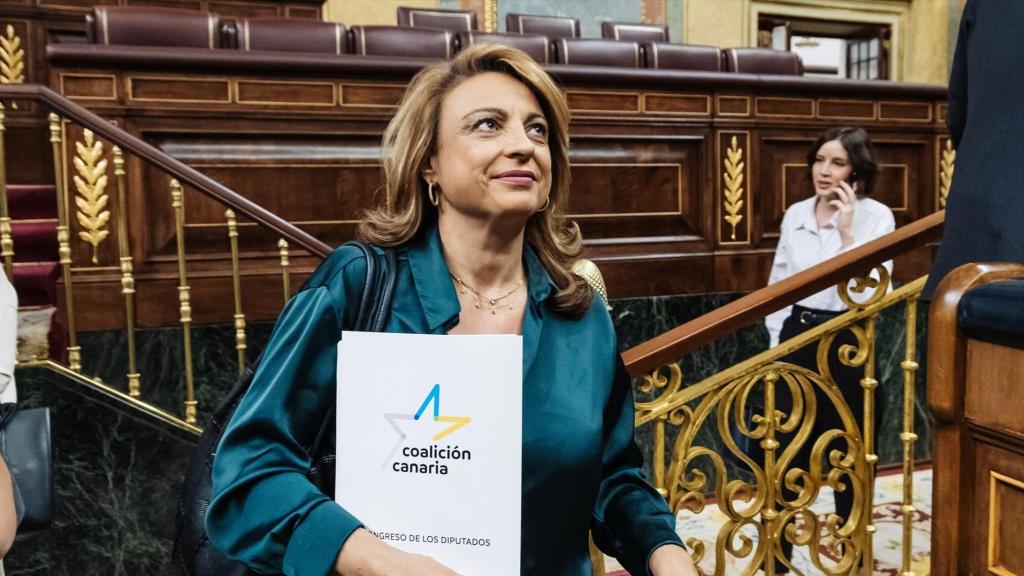 La diputada de Coalición Canaria, Cristina Valido, durante un Pleno en el Congreso de los Diputados.