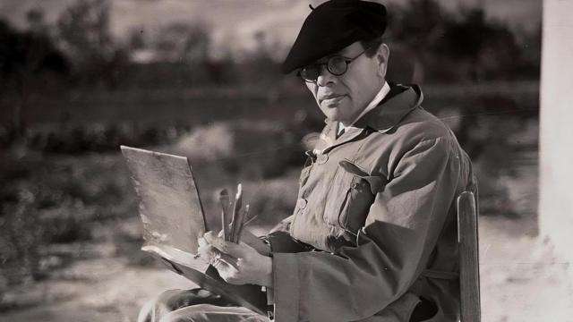 El pintor Emilio Varela en 1938.