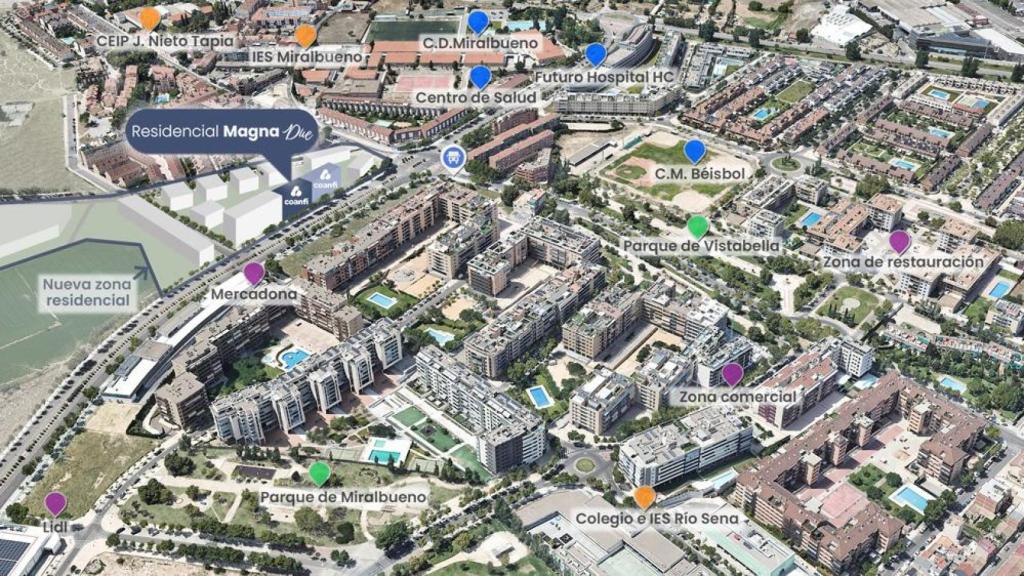 Residencial Magna Due está ubicado en Miralbueno.