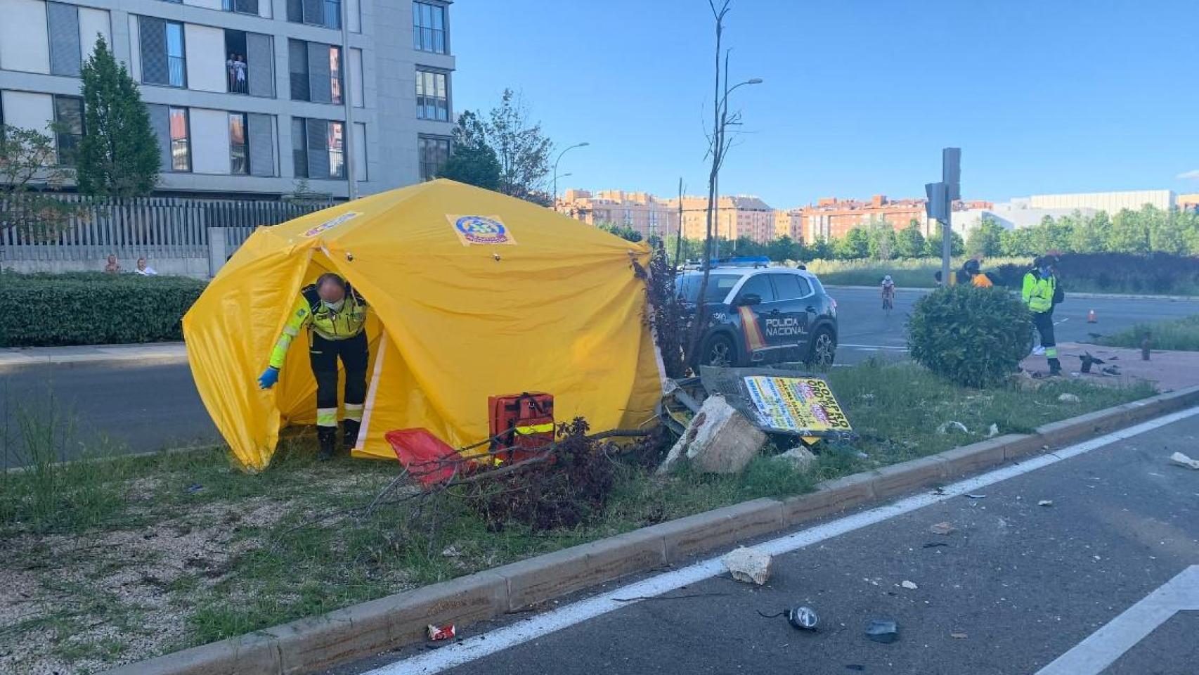 Atropello en la Avenida Ingeniero Emilio Herrera en mayo de 2022.