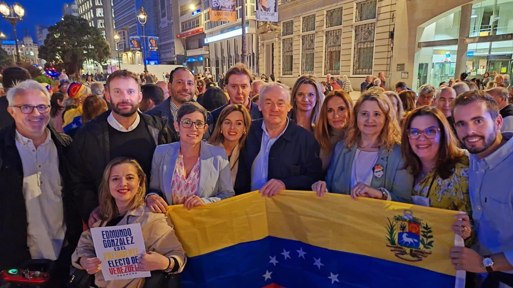 Manifestaciones por Venezuela en A Coruña.