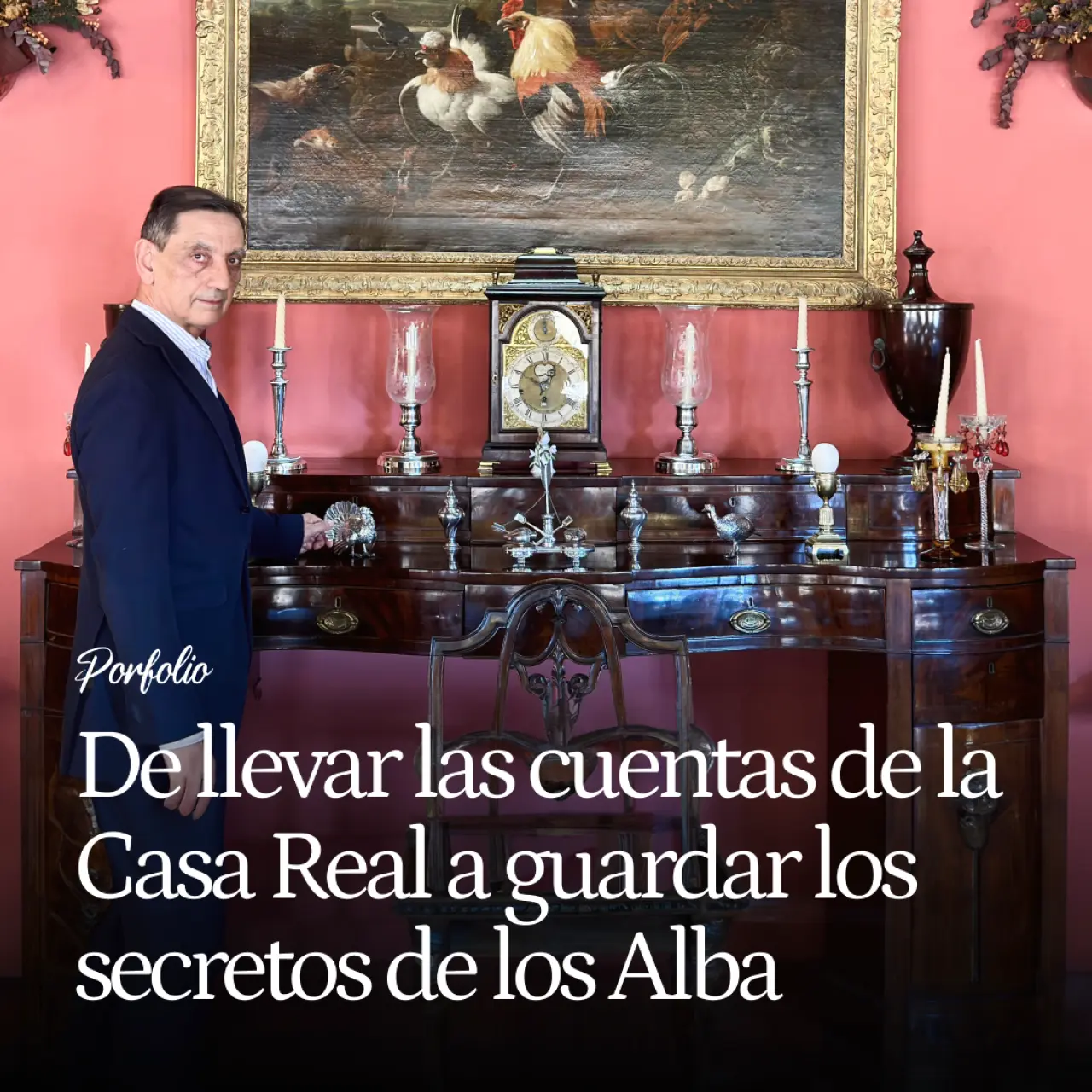 José Andrés Miguel, de llevar las cuentas de la Casa Real a guardar los secretos de los Alba en su palacio de Salamanca