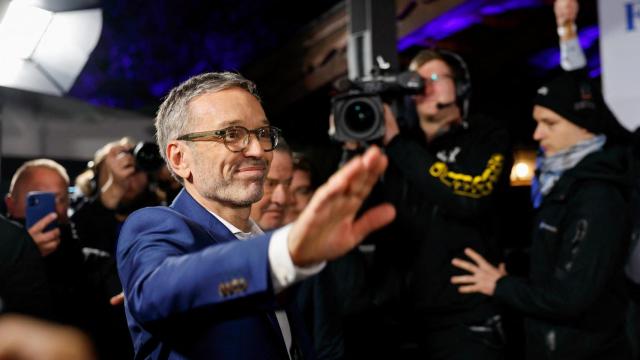 Herbert Kickl, líder de Partido de la Libertad (FPÖ), que ha ganado las elecciones en Austria.