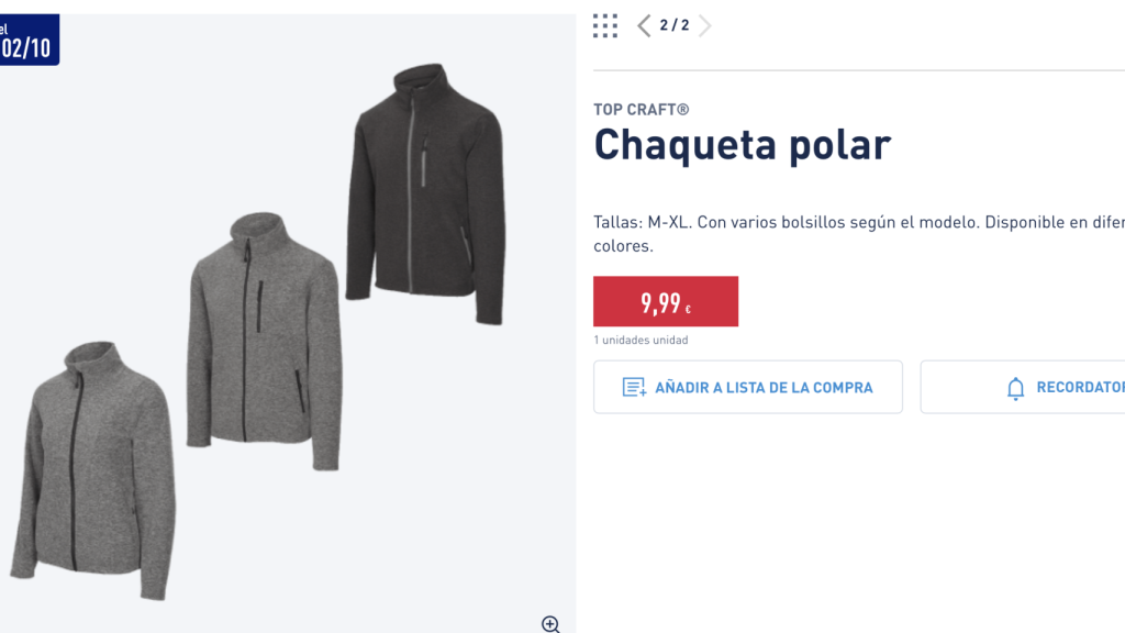 Chaqueta polar.