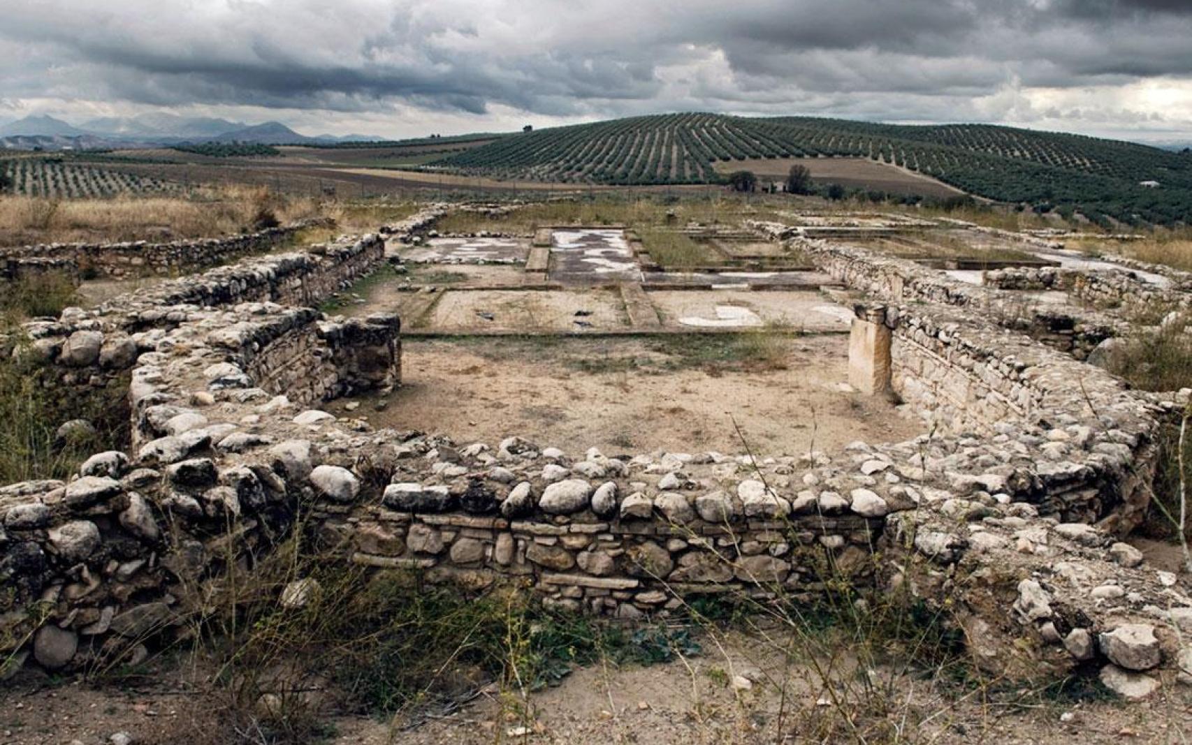 Imagen del paisaje en el que se ubica la villa romana de Bruñel.