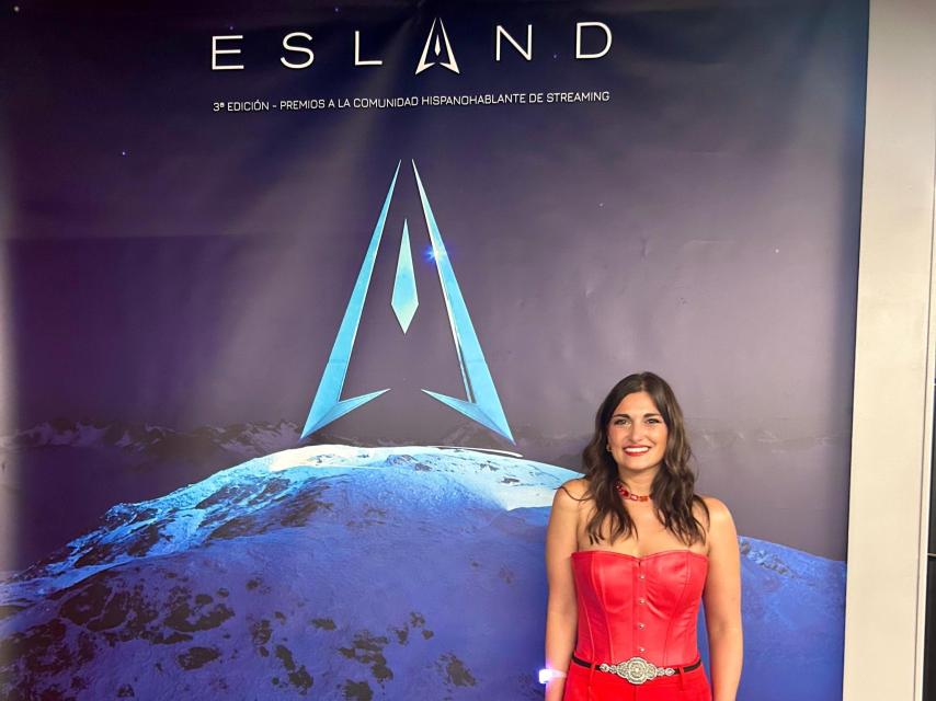 Sara Antúnez en la gala de los premios Esland.