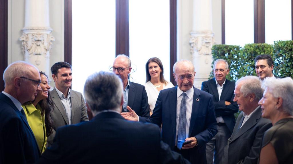 Un momento de la reunión en el Ayuntamiento de Málaga.