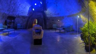 Así han montado la primera sala de los pozos de Garrigós para que sea un refugio climático.