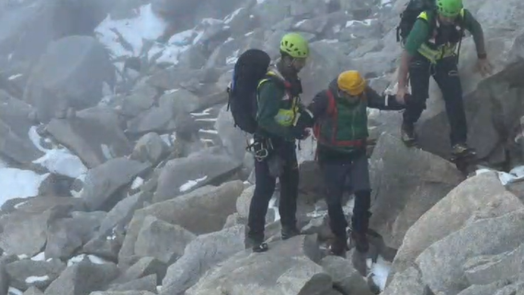 Rescate de dos montañeros en el Pico Aneto