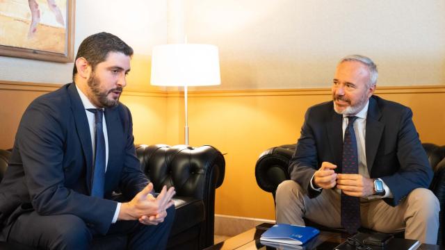 Nolasco y Azcón, en la reunión de este lunes.