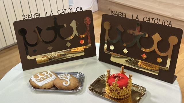 Imagen de los dos postres ganadores del concurso 'Dulce Isabel'