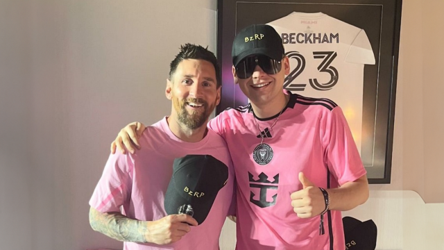 Bizarrap junto a Leo Messi