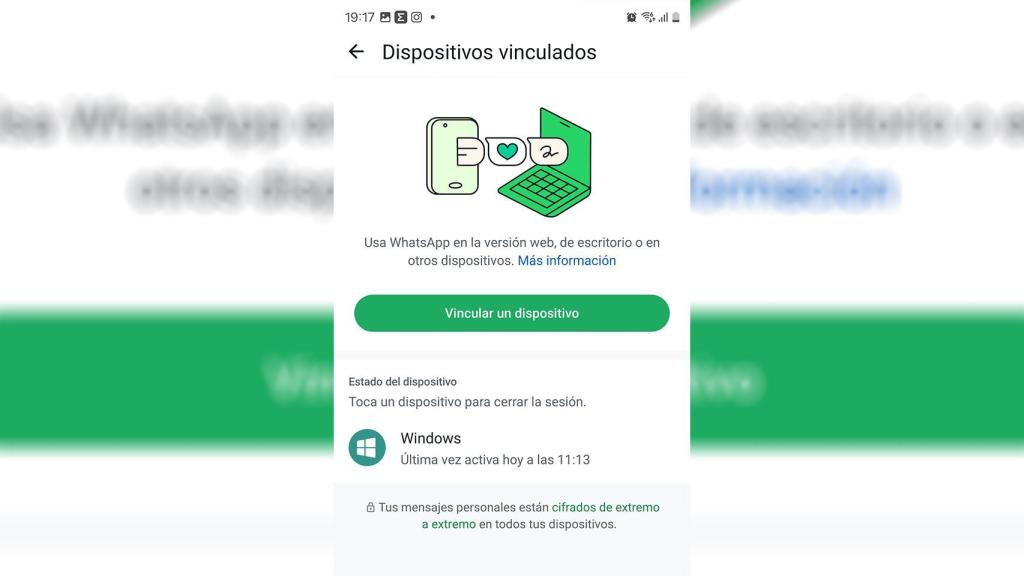 Dispositivos vinculados en WhatsApp