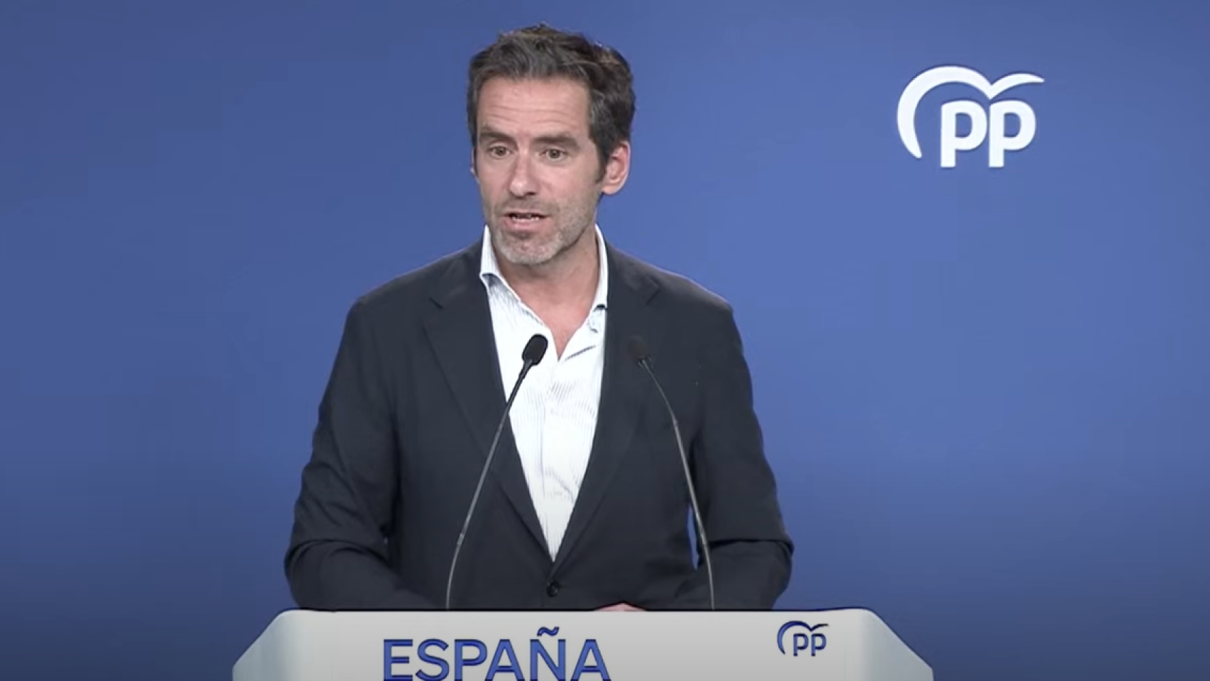 El dirigente del PP Borja Sémper este lunes en Génova, sede del partido.