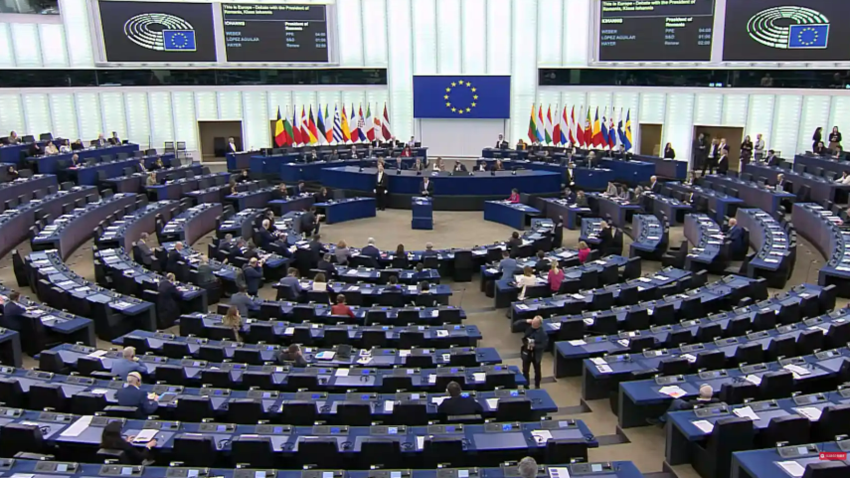 Imagen del Parlamento Europeo el día de la votación