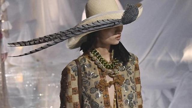 Detalle del desfile de Valentino.