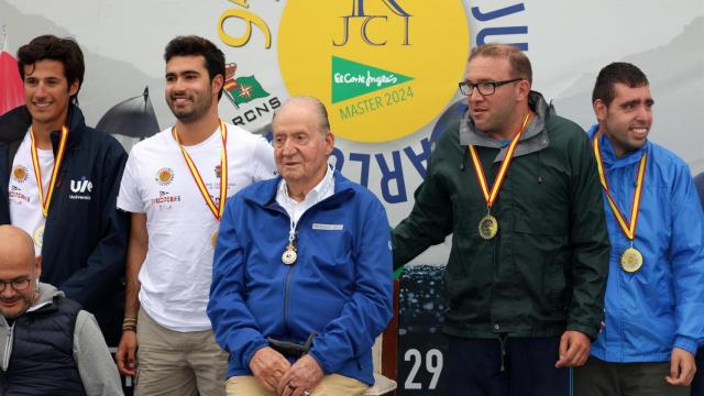 Entrega de premios presidida por Juan Carlos I en Sanxenxo.