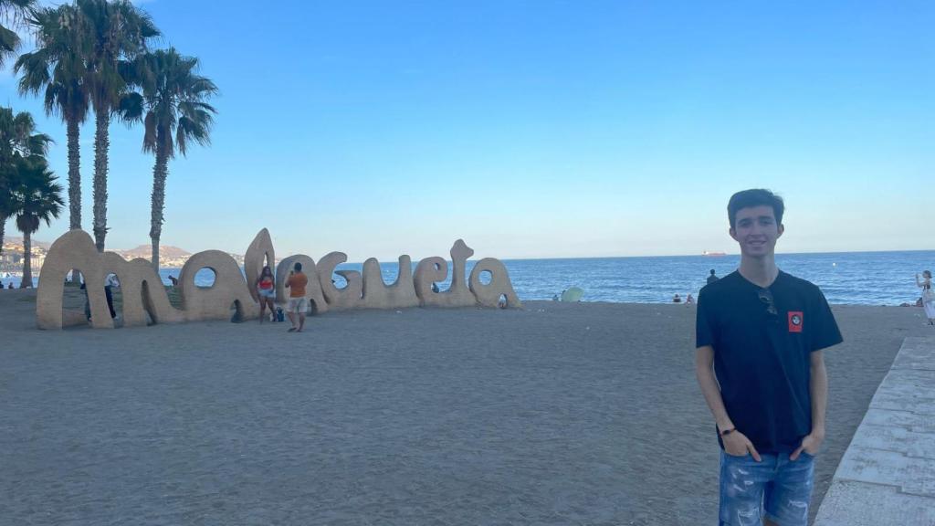 Gonzalo en la playa