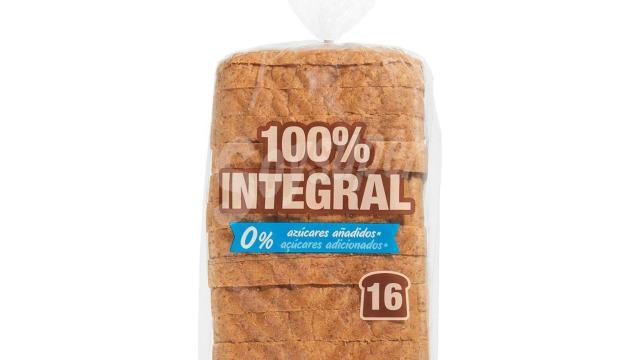 Pan de molde integral Mercadona (Hacendado).