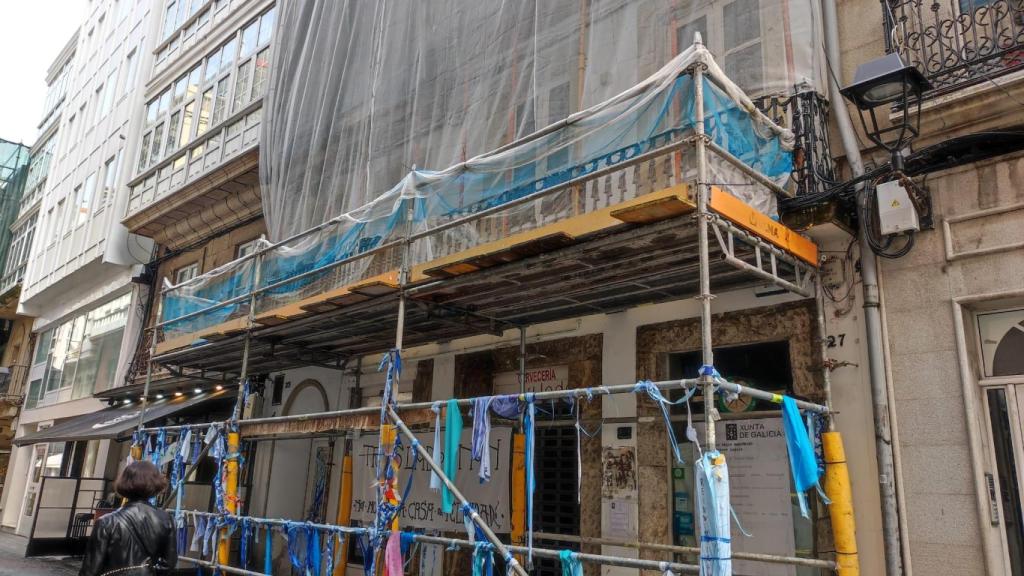 Un edificio en ruinas en A Coruña.