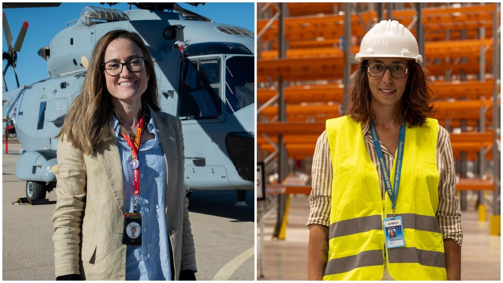 Aina Monfort y Laura Casassus-Builhe son ingenieras de Airbus.