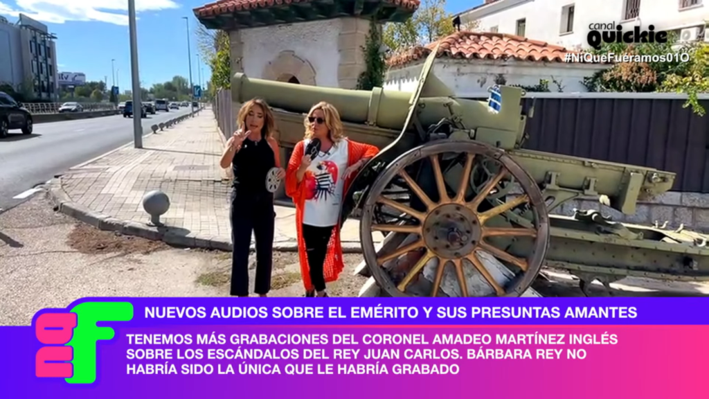 María Patiño y Lydia lozano, en el cuartel