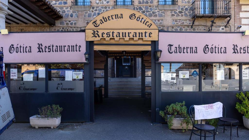 La terraza de la Taberna Gótica.