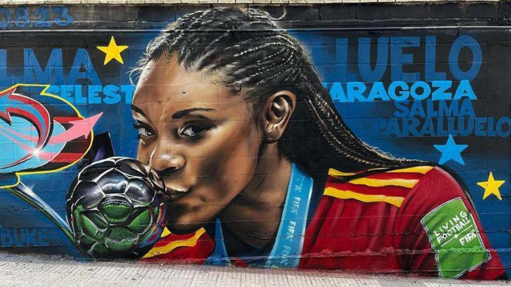 Mural de Salma Paralluelo en Torrero.