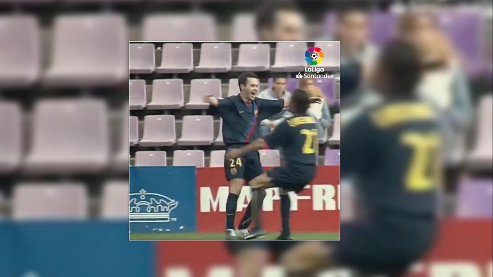 Valladolid se convirtió en recuerdo imborrable para Iniesta el 10 de abril de 2004