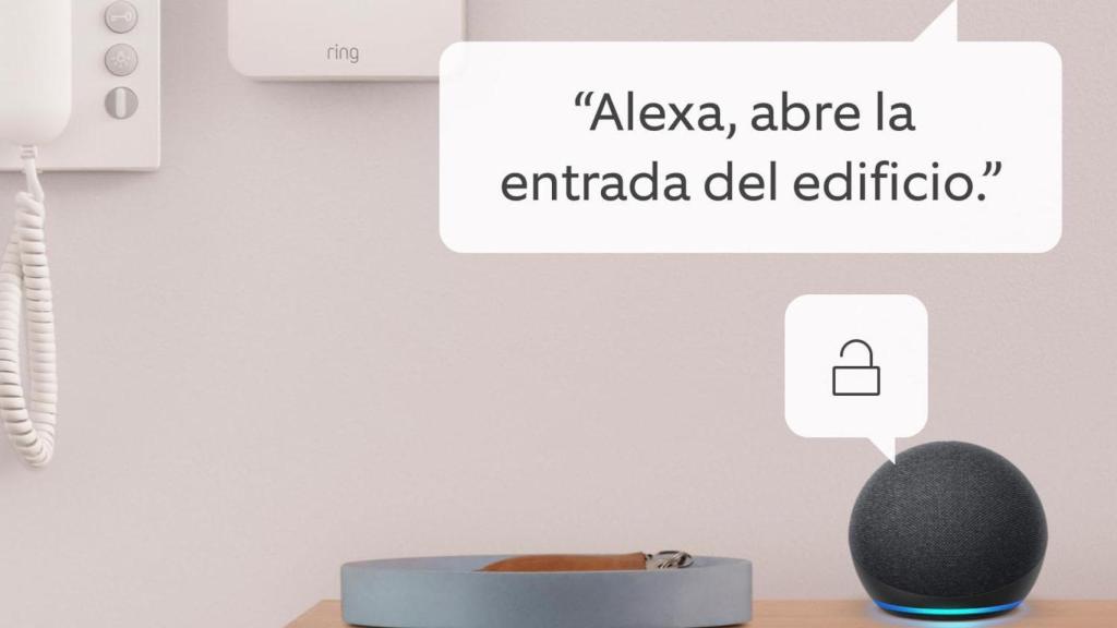 El Ring Intercom permite abrir la puerta de la calle con Alexa