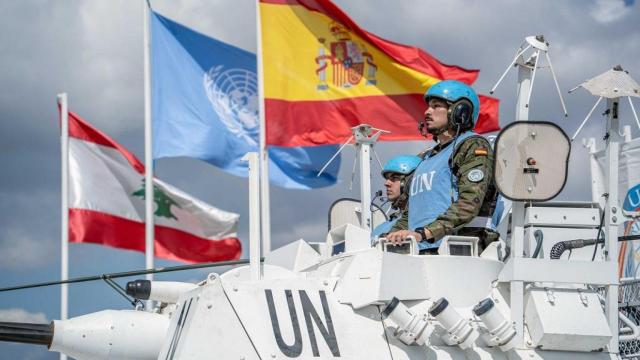 Un soldado español desplegado en la misión del Líbano.