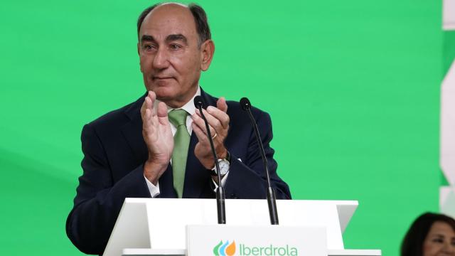 El presidente de Iberdrola, Ignacio Galán, en la Junta de Accionistas en Bilbao.