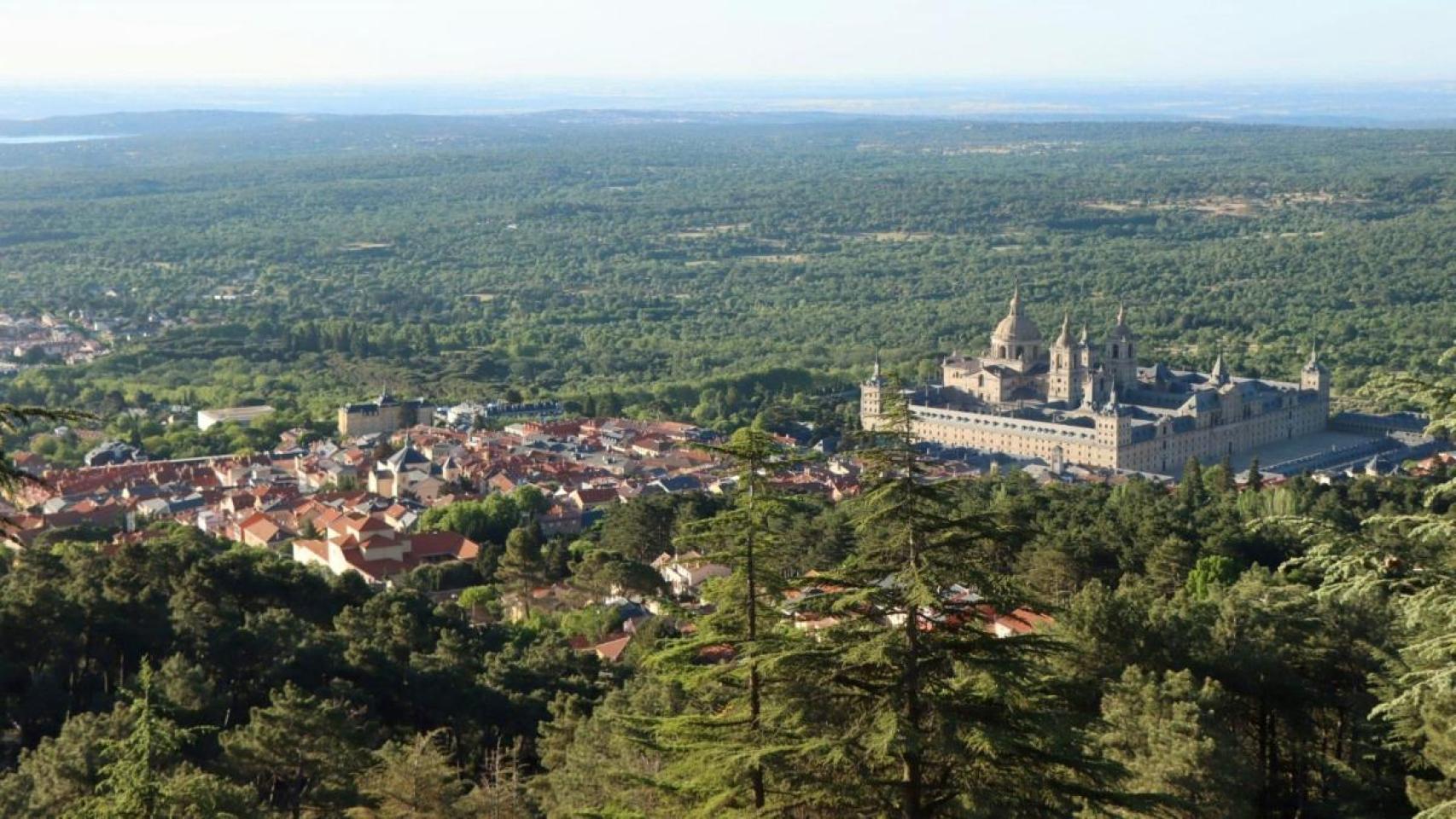 Vistas al municipio madrileño de San Lorenzo de El Escorial.