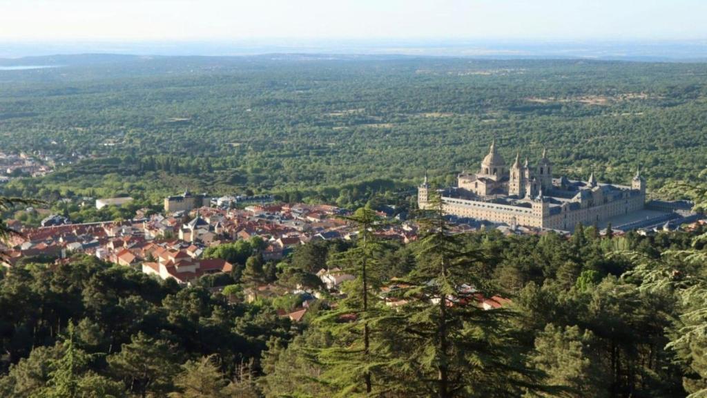 Vistas al municipio madrileño de San Lorenzo de El Escorial.